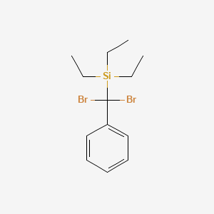 molecular formula C13H20Br2Si B12596173 [Dibromo(phenyl)methyl](triethyl)silane CAS No. 648428-83-5