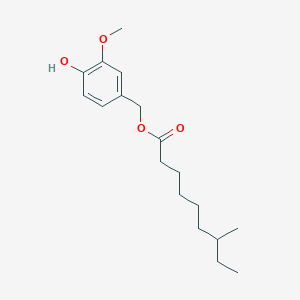 molecular formula C18H28O4 B12596179 (4-Hydroxy-3-methoxyphenyl)methyl 7-methylnonanoate CAS No. 906465-21-2