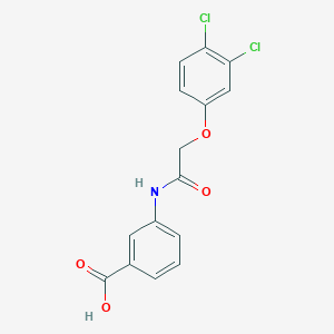 molecular formula C15H11Cl2NO4 B12596229 3-[[2-(3,4-dichlorophenoxy)acetyl]amino]benzoic Acid CAS No. 649773-65-9