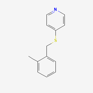 Pyridine, 4-[[(2-methylphenyl)methyl]thio]-