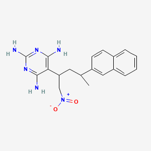 5-[4-(Naphthalen-2-yl)-1-nitropentan-2-yl]pyrimidine-2,4,6-triamine