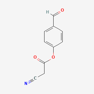 molecular formula C10H7NO3 B12596249 4-Formylphenyl cyanoacetate CAS No. 883236-84-8