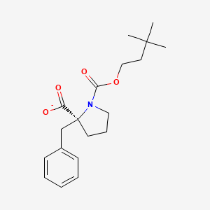 (2S)-2-benzyl-1-(3,3-dimethylbutoxycarbonyl)pyrrolidine-2-carboxylate