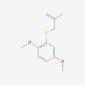 Benzene, 1,4-dimethoxy-2-[(2-methyl-2-propenyl)thio]-