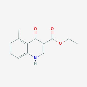 molecular formula C13H13NO3 B1259631 Ethyl 4-hydroxy-5-methylquinoline-3-carboxylate 