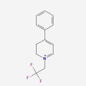 molecular formula C13H13F3N+ B12596312 4-Phenyl-1-(2,2,2-trifluoroethyl)-2,3-dihydropyridin-1-ium CAS No. 651321-29-8