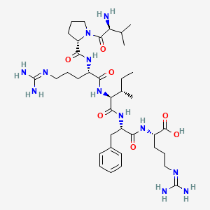 L-Valyl-L-prolyl-N~5~-(diaminomethylidene)-L-ornithyl-L-isoleucyl-L-phenylalanyl-N~5~-(diaminomethylidene)-L-ornithine