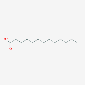 molecular formula C13H25O2- B1259635 Tridecanoate 
