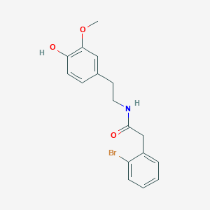 Benzeneacetamide, 2-bromo-N-[2-(4-hydroxy-3-methoxyphenyl)ethyl]-