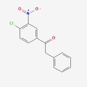 molecular formula C14H10ClNO3 B12596368 1-(4-Chloro-3-nitrophenyl)-2-phenylethanone CAS No. 872088-05-6