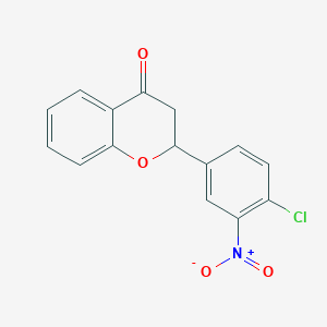 4H-1-Benzopyran-4-one, 2-(4-chloro-3-nitrophenyl)-2,3-dihydro-