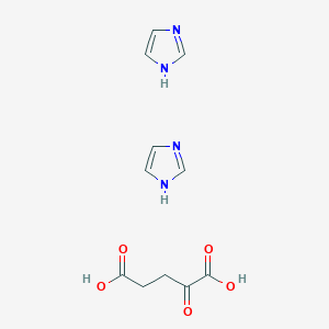 molecular formula C11H14N4O5 B1259643 Imidazole alpha-ketoglutarate CAS No. 82599-25-5