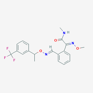 molecular formula C20H20F3N3O3 B1259645 alpha-(Methoxyimino)-n-methyl-2-[[[1-[3-(trifluoromethyl)phenyl]ethoxy]imino]methyl]benzeneacetamide 