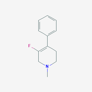 molecular formula C12H14FN B12596471 5-Fluoro-1-methyl-4-phenyl-1,2,3,6-tetrahydropyridine CAS No. 651321-21-0