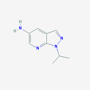 molecular formula C9H12N4 B125965 1-异丙基-1H-吡唑并[3,4-b]吡啶-5-胺 CAS No. 872103-27-0