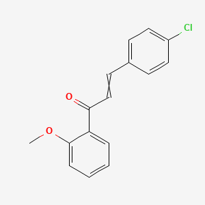 molecular formula C16H13ClO2 B12596503 3-(4-Chlorophenyl)-1-(2-methoxyphenyl)prop-2-en-1-one CAS No. 872057-29-9