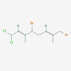 molecular formula C10H14Br2Cl2 B1259651 Plocoralide A 