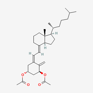 molecular formula C31H48O4 B1259654 1-Hydroxyvitamin D3 diacetate 