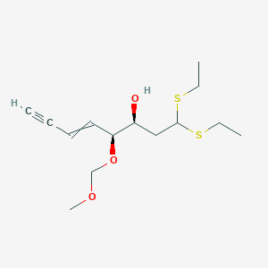 molecular formula C14H24O3S2 B12596548 (3S,4S)-1,1-bis(ethylsulfanyl)-4-(methoxymethoxy)oct-5-en-7-yn-3-ol CAS No. 651043-68-4