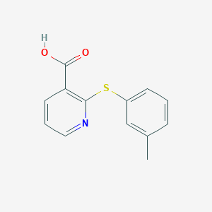 3-Pyridinecarboxylic acid, 2-[(3-methylphenyl)thio]-