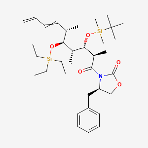 (4R)-4-Benzyl-3-{(2R,3S,4R,5S,6S)-3-{[tert-butyl(dimethyl)silyl]oxy}-2,4,6-trimethyl-5-[(triethylsilyl)oxy]deca-7,9-dienoyl}-1,3-oxazolidin-2-one