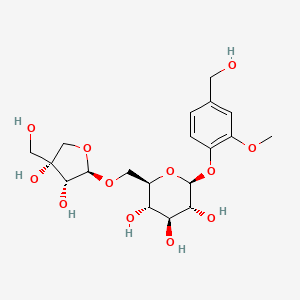 4-hydroxymethyl-2-methoxyphenyl-1-O-beta-D-apiofuranosyl-(1->6)-O-beta-D-glucopyranoside