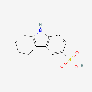 molecular formula C12H13NO3S B12596592 1H-Carbazole-6-sulfonic acid, 2,3,4,9-tetrahydro- CAS No. 646037-99-2