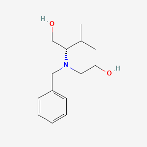 molecular formula C14H23NO2 B12596603 (2S)-2-[benzyl(2-hydroxyethyl)amino]-3-methylbutan-1-ol CAS No. 650623-29-3