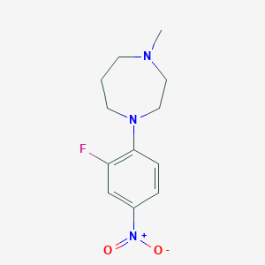 1-(2-Fluoro-4-nitrophenyl)-4-methyl-1,4-diazepane