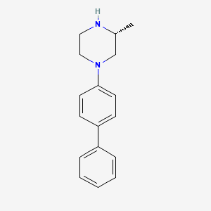 molecular formula C17H20N2 B12596647 (3R)-1-([1,1'-Biphenyl]-4-yl)-3-methylpiperazine CAS No. 874647-23-1