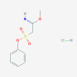 Methyl 2-phenoxysulfonylethanimidate;hydrochloride