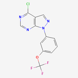 4-Chloro-1-(3-(trifluoromethoxy)phenyl)-1H-pyrazolo[3,4-d]pyrimidine