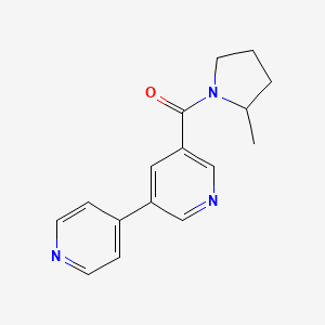 Pyrrolidine, 1-([3,4'-bipyridin]-5-ylcarbonyl)-2-methyl-