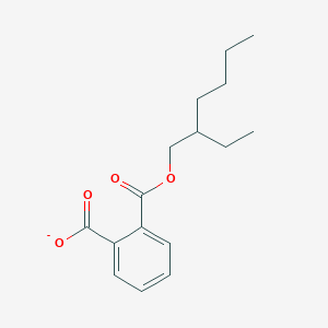 molecular formula C16H21O4- B1259669 邻苯二甲酸单(2-乙基己基)酯(1-) 