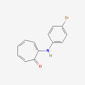 molecular formula C13H10BrNO B12596698 2,4,6-Cycloheptatrien-1-one, 2-[(4-bromophenyl)amino]- CAS No. 647841-43-8