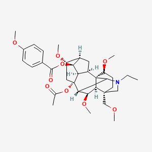 molecular formula C35H49NO9 B1259671 Foresaconitin CAS No. 73870-35-6