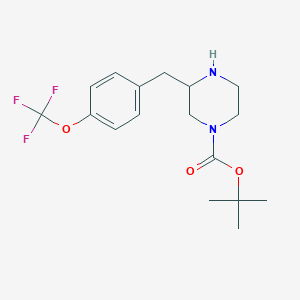 3-(4-Trifluoromethoxy-benzyl)-piperazine-1-carboxylic acid tert-butyl ester