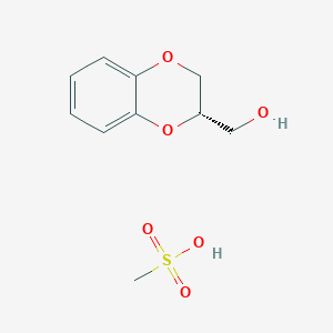 [(3S)-2,3-dihydro-1,4-benzodioxin-3-yl]methanol;methanesulfonic acid