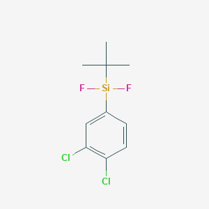 molecular formula C10H12Cl2F2Si B12596732 Silane, (3,4-dichlorophenyl)(1,1-dimethylethyl)difluoro- CAS No. 647842-26-0