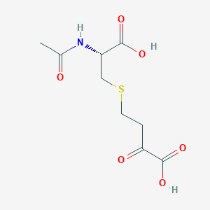 molecular formula C9H13NO6S B1259675 N-乙酰-S-(3-氧代-3-羧基-n-丙基)半胱氨酸 CAS No. 622368-00-7