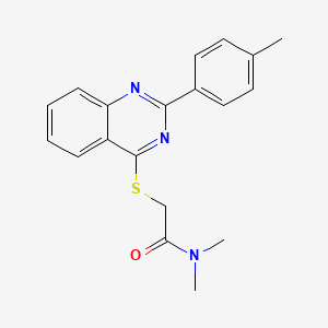 Acetamide,N,N-dimethyl-2-[[2-(4-methylphenyl)-4-quinazolinyl]thio]-