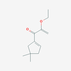 molecular formula C12H18O2 B12596769 1-(4,4-Dimethylcyclopent-1-en-1-yl)-2-ethoxyprop-2-en-1-one CAS No. 649570-61-6