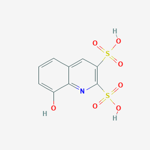 molecular formula C9H7NO7S2 B12596794 8-Hydroxyquinoline-2,3-disulfonic acid CAS No. 917595-71-2