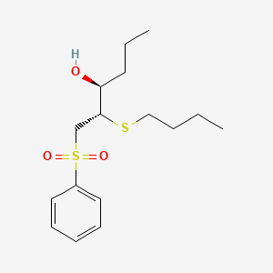 (2S,3S)-1-(Benzenesulfonyl)-2-(butylsulfanyl)hexan-3-OL