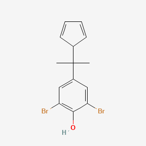 2,6-Dibromo-4-[2-(cyclopenta-2,4-dien-1-yl)propan-2-yl]phenol