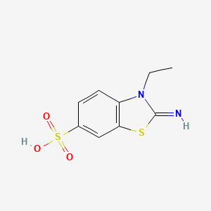 3-Ethyl-2-imino-2,3-dihydro-1,3-benzothiazole-6-sulfonic acid