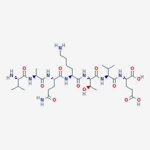 L-Valyl-L-alanyl-L-glutaminyl-L-lysyl-L-threonyl-L-valyl-L-glutamic acid