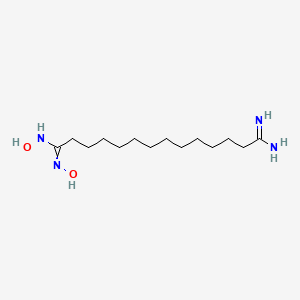 molecular formula C14H30N4O2 B12596859 N~1~,N'~1~-Dihydroxytetradecanediimidamide CAS No. 648440-39-5