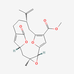 molecular formula C21H24O6 B1259686 Pukalide 