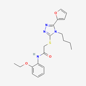 2-{[4-Butyl-5-(2-furyl)-4H-1,2,4-triazol-3-yl]sulfanyl}-N-(2-ethoxyphenyl)acetamide